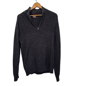 Great Northwest Clothing Company Men’s Gray 1/4 Zip Pullover Sweater Size L